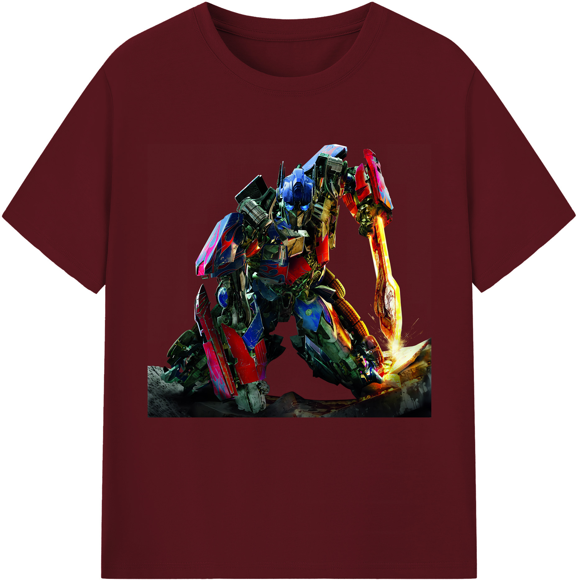 （画像用） Transformers トランスフォーマー 綿100％半袖Tシャツ（フロントプリント）